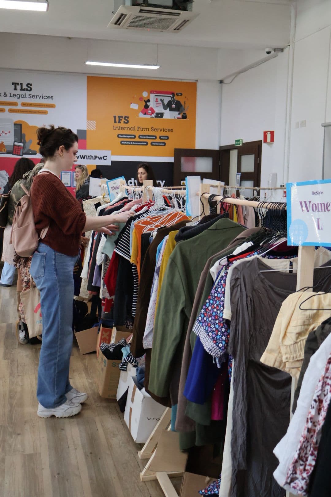 Colourful pre-loved knitwear